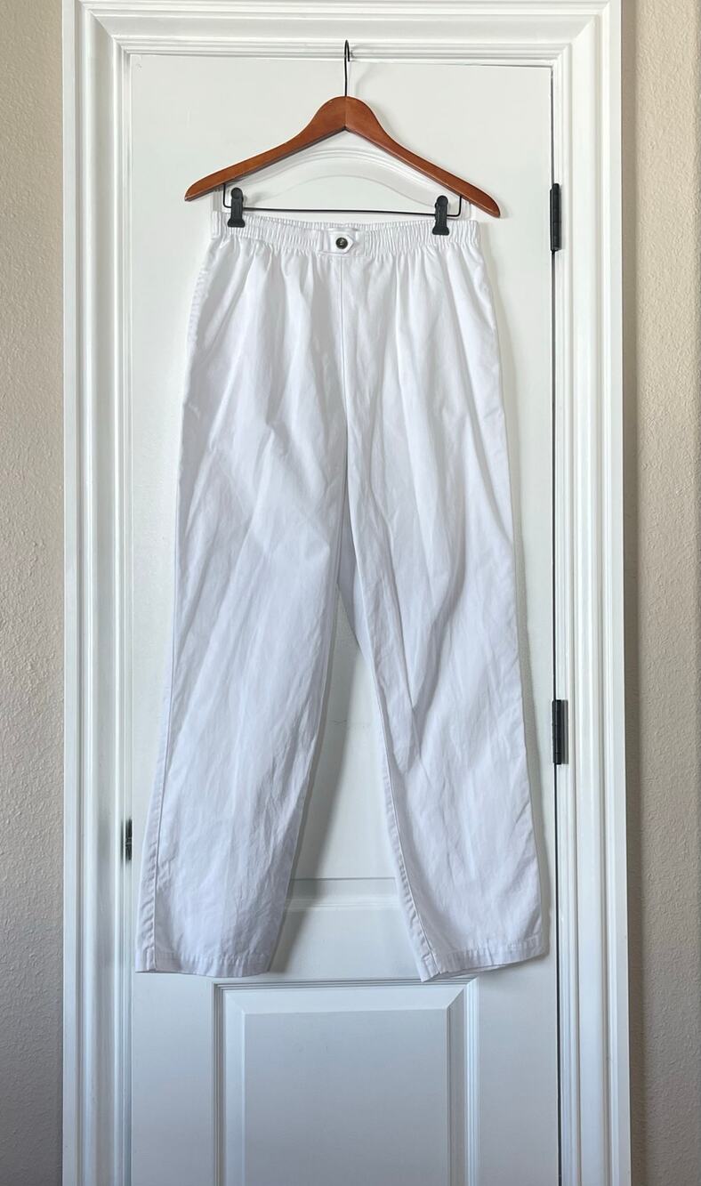 Drapers and Damons White 100% Cotton Pants Womens Size M